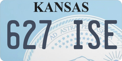 KS license plate 627ISE