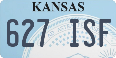 KS license plate 627ISF