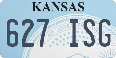 KS license plate 627ISG