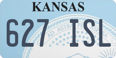 KS license plate 627ISL