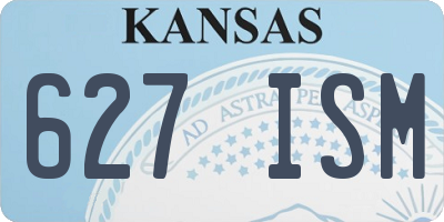KS license plate 627ISM