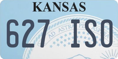 KS license plate 627ISO