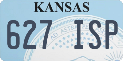 KS license plate 627ISP