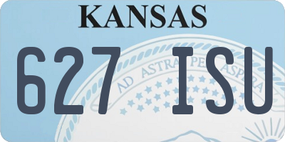 KS license plate 627ISU