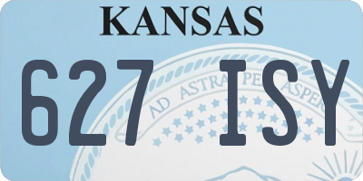 KS license plate 627ISY