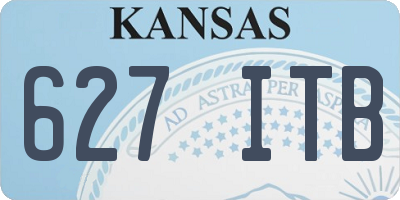 KS license plate 627ITB