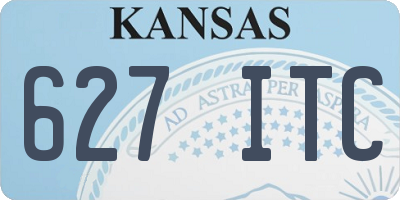 KS license plate 627ITC