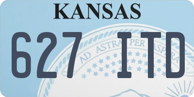 KS license plate 627ITD