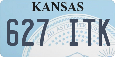KS license plate 627ITK