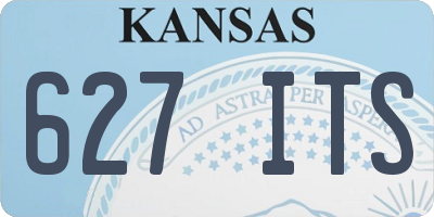 KS license plate 627ITS