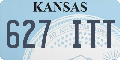 KS license plate 627ITT