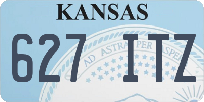 KS license plate 627ITZ