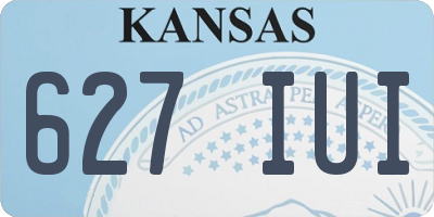 KS license plate 627IUI