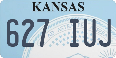 KS license plate 627IUJ