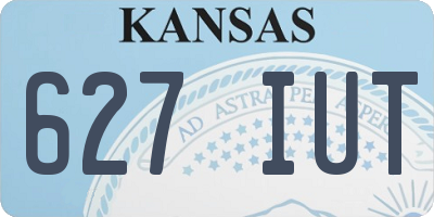 KS license plate 627IUT