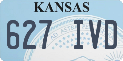KS license plate 627IVD