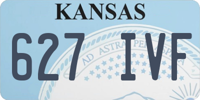 KS license plate 627IVF