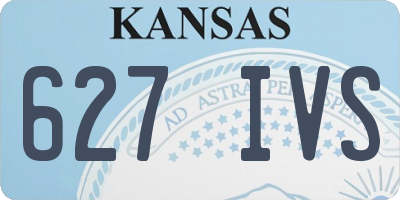 KS license plate 627IVS