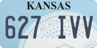 KS license plate 627IVV