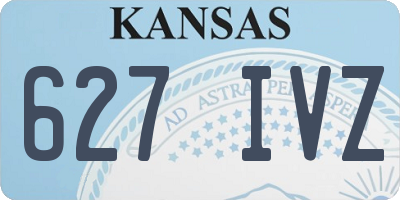 KS license plate 627IVZ