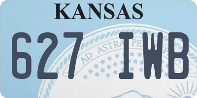 KS license plate 627IWB