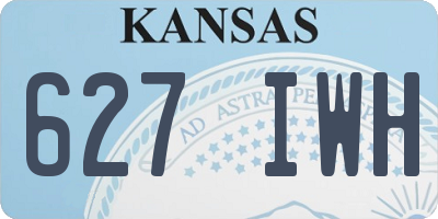 KS license plate 627IWH