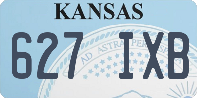 KS license plate 627IXB