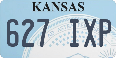 KS license plate 627IXP