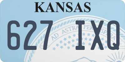 KS license plate 627IXQ