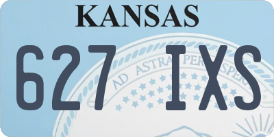KS license plate 627IXS