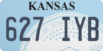 KS license plate 627IYB