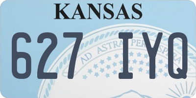 KS license plate 627IYQ
