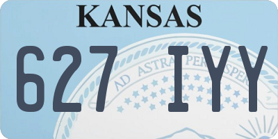 KS license plate 627IYY