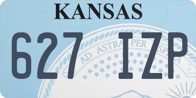 KS license plate 627IZP