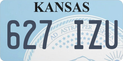 KS license plate 627IZU