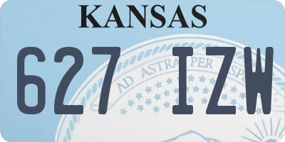 KS license plate 627IZW