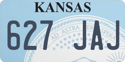 KS license plate 627JAJ