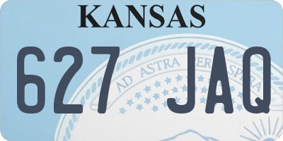 KS license plate 627JAQ