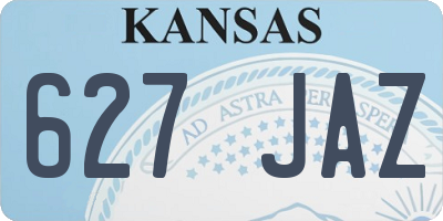 KS license plate 627JAZ