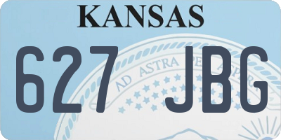 KS license plate 627JBG