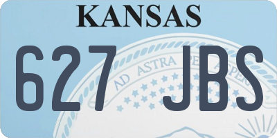 KS license plate 627JBS