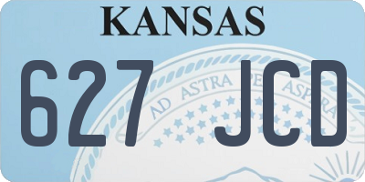 KS license plate 627JCD