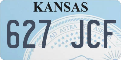 KS license plate 627JCF