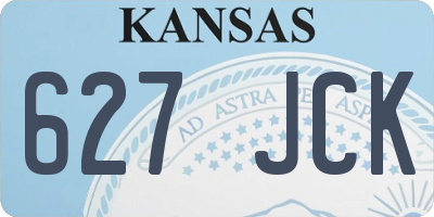 KS license plate 627JCK