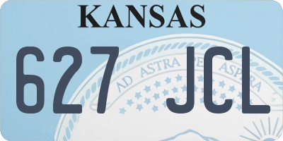 KS license plate 627JCL