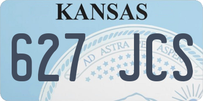 KS license plate 627JCS