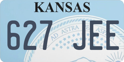 KS license plate 627JEE