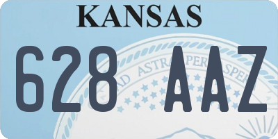 KS license plate 628AAZ