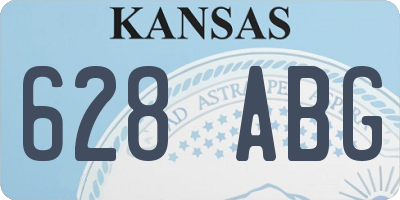 KS license plate 628ABG