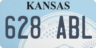 KS license plate 628ABL